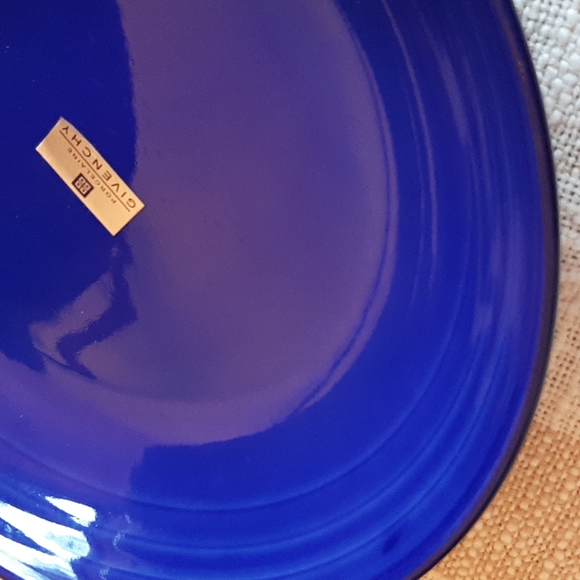 *SOLD* 20th Century Givenchy Paris Porcelain Cobalt Blue Enamel plate bowl - Picture 11 of 11